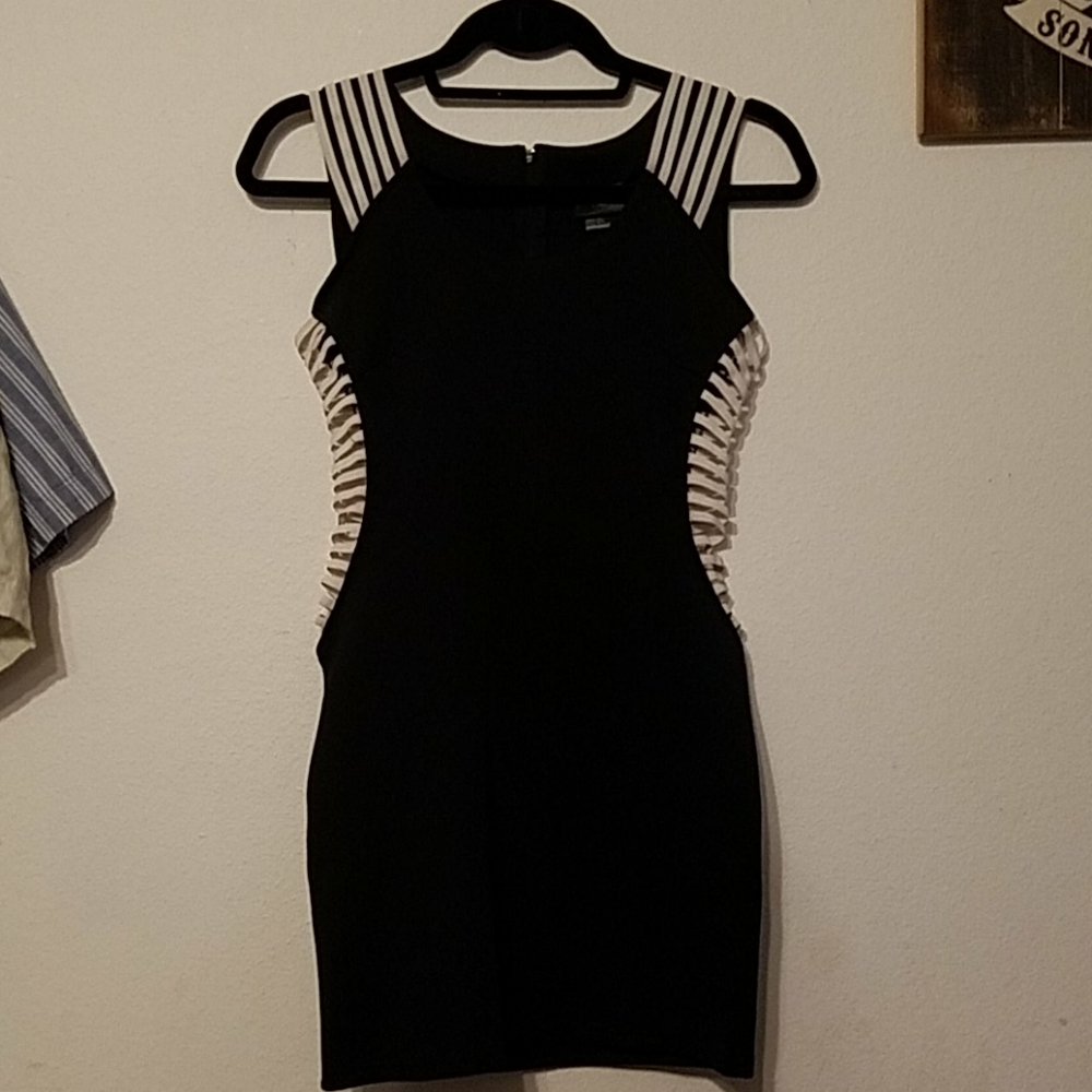 Black mini dress